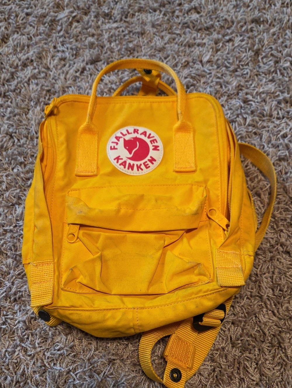 FjallRaven Kanken - Yellow Mini Backpack